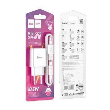 МЗП Hoco C106А 10.5W/2,1А + cable Type-C white 32320 фото