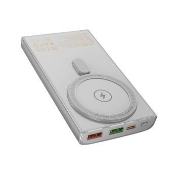Power bank 10 000 mah Hoco Q22 22.5W+PD20W magnetic fully compatible with digital displaу Gray 00068 фото