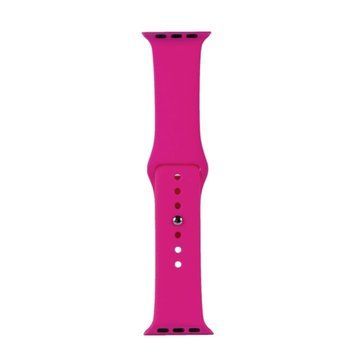 Ремінець Apple watch 42/44/45mm silicone neon pink 12694 фото
