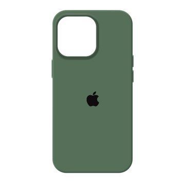 Silicone case iPhone 14 Pro with MagSafe olive 33895 фото
