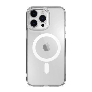 Силікон iPhone 13 Pro Max Fibra Crystal with MagSafe clear 33004 фото