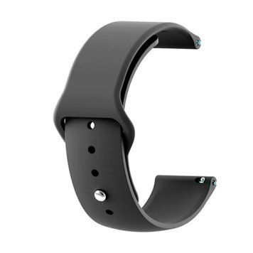 Універсальний ремінець 22mm silicone black 28608 фото