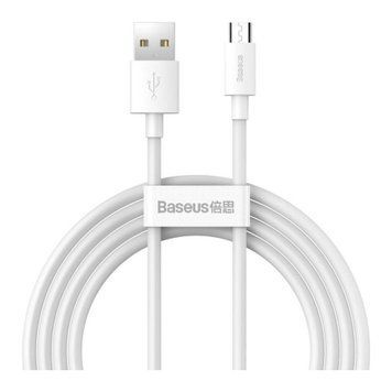 USB Cable Baseus Micro usb 1.5 m білий - 2 шт 35801 фото