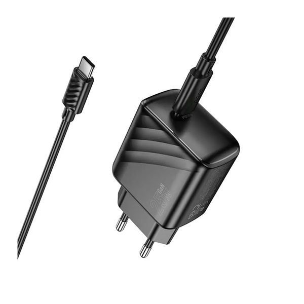 МЗП Hoco CS24A PD 25W (1USB-C) + cable Type-C to Type-C black 38281 фото