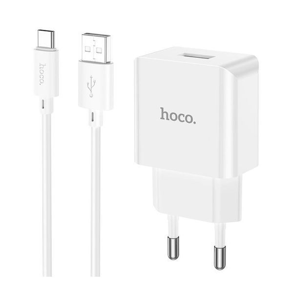 МЗП Hoco C106А 10.5W/2,1А + cable Type-C white 32320 фото