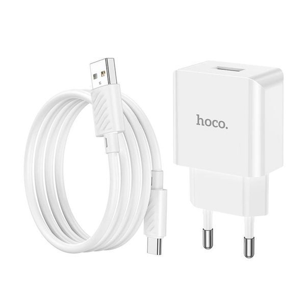 МЗП Hoco C106А 10.5W/2,1А + cable Type-C white 32320 фото