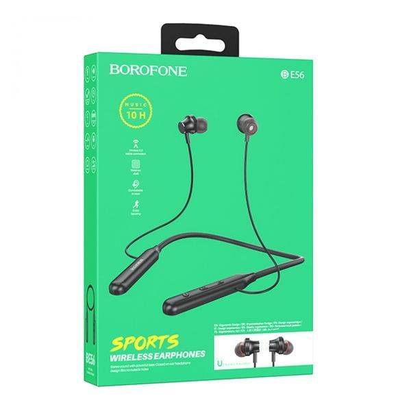 Навушники Bluetooth Borofone BE56 Sport black 32857 фото