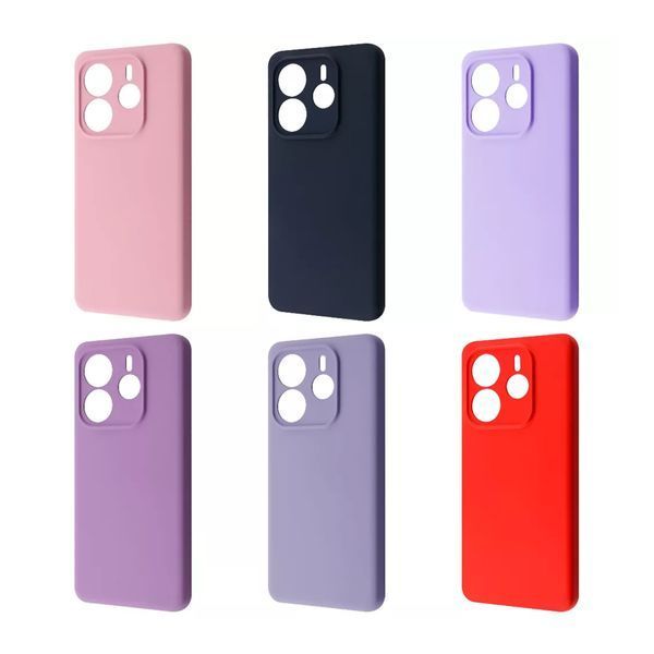 Silicone cover Full WAVE Xiaomi Poco C75 red 38107 фото