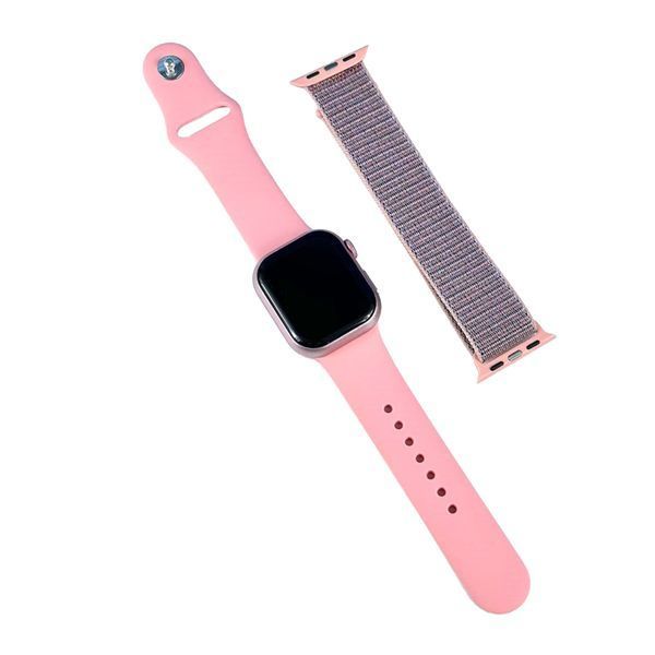Смарт-годинник S10 Mini 42mm + 2 ремінця pink 39571 фото