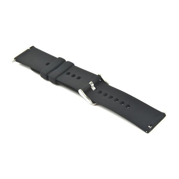 Універсальний ремінець 22mm silicone black 28608 фото