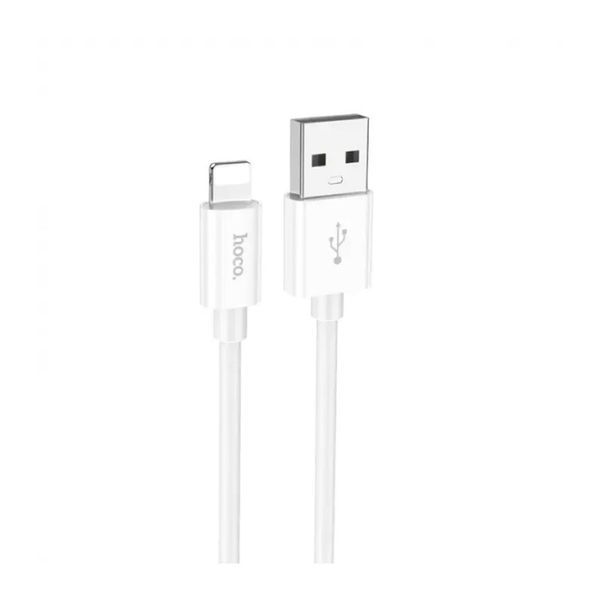 USB Cable Hoco Lightning X87 2.4A 1m white 39686 фото