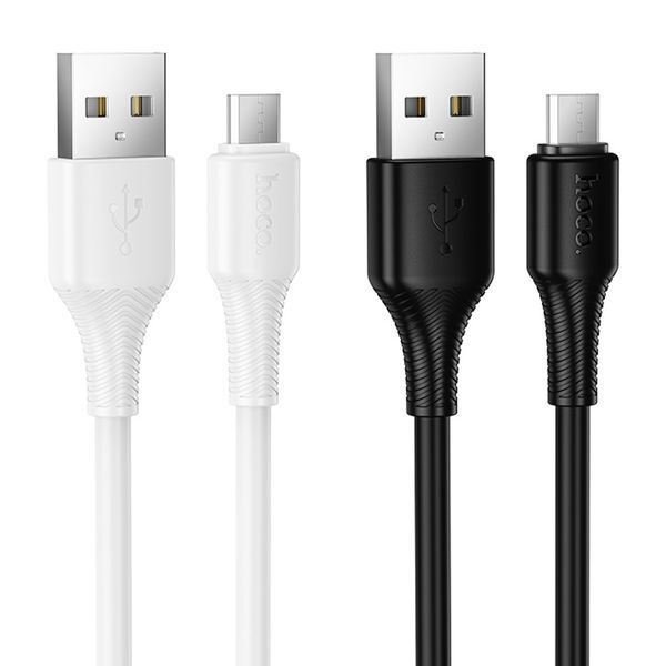 USB Cable Hoco Micro usb X120 1m white 44454 фото