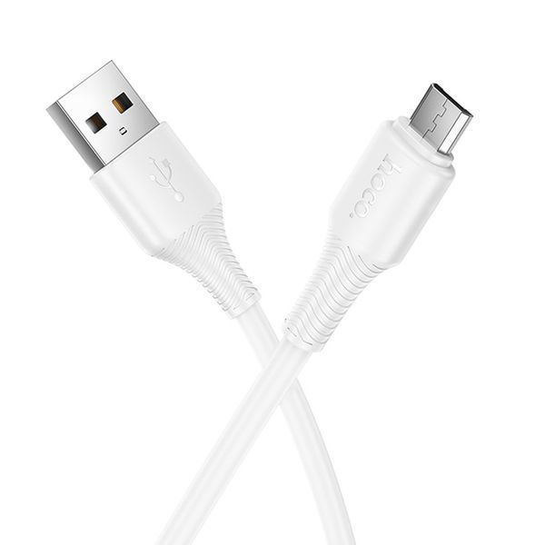 USB Cable Hoco Micro usb X120 1m white 44454 фото