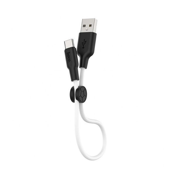 USB Cable Hoco Type-C X21 3A 0.25m black-white 22351 фото