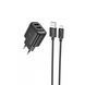 МЗП Hoco C141A 2.1A (2USB) + cable micro black 39632 фото 2