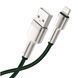 USB Cable Baseus Cafule Metal Lightning 2.4A (1m) green 02847 фото 3