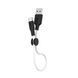 USB Cable Hoco Type-C X21 3A 0.25m black-white 22351 фото 2