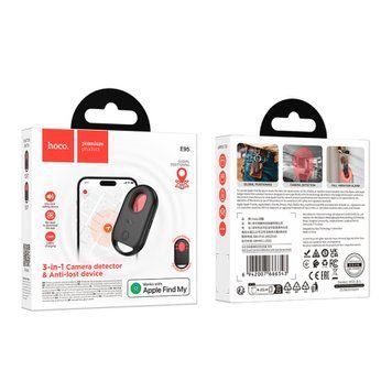 GPS трекер + дитектор прихованої камери Hoco E95 black 46119 фото