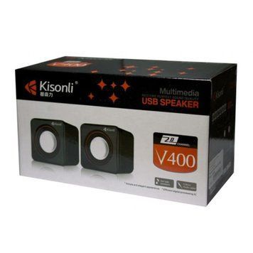 Колонка для комп'ютера Kisonli V400 black 40918 фото