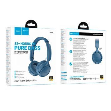 Навушники Big Bluetooth Hoco W66 blue 44868 фото