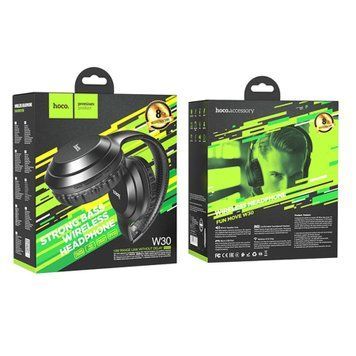 Навушники Big Bluetooth Hoco W30 black 03662 фото