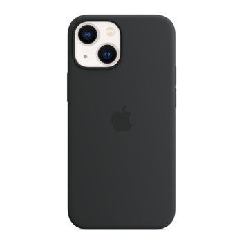Silicone case iPhone 15 with MagSafe black 33686 фото