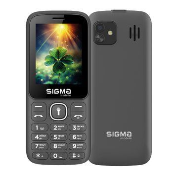 Телефон Sigma X-style 242 LUCKY Grey UA 44134 фото