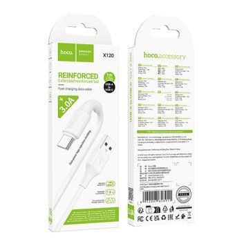 USB Cable Hoco Type-C X120 1m black 44455 фото