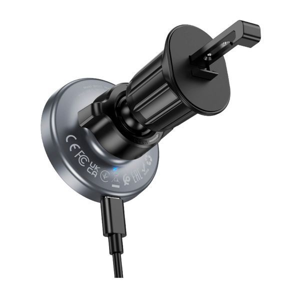 Автотримач з бездротовою зарядкою Borofone BH211 5W/7.5W/10W/15W black 43865 фото