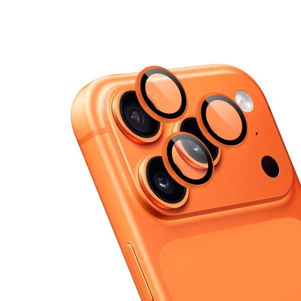 Скло на камеру роздільне iPhone 17 Pro/17 Pro Max Cosmig Orange 45210 фото