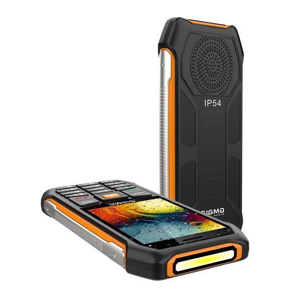Телефон Sigma X-style 323 RAIN Black-Orange UA 45060 фото