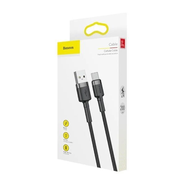 USB Cable Baseus GG1 Type-C 3A 2m black 35391 фото