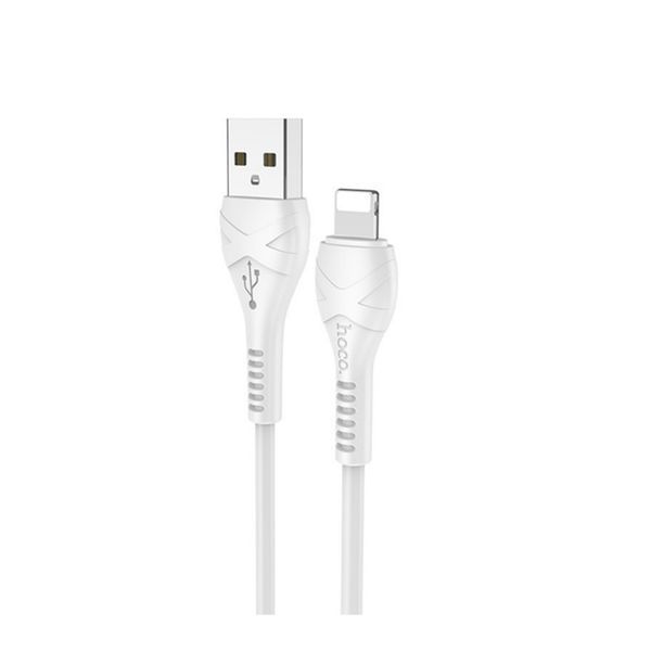 USB Cable Hoco Lightning X37 2.4A 0.5m white 33922 фото