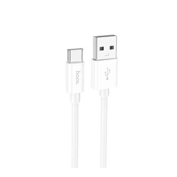 USB Cable Hoco Type-C X87 2.4A 1m white 39688 фото