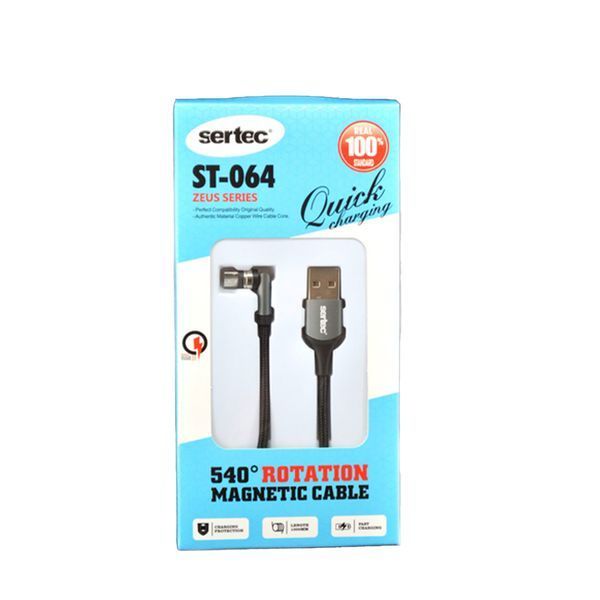 USB Cable Sertec ST-064 3in1 2.4A 1m магніт 38158 фото