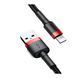USB Cable Baseus Cafule Lightning 2.4A (1m) red/black 01895 фото 2