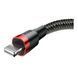 USB Cable Baseus Cafule Lightning 2.4A (1m) red/black 01895 фото 4