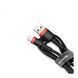 USB Cable Baseus Cafule Lightning 2.4A (1m) red/black 01895 фото 3