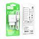 МЗП Hoco C141А 2.1A (2USB) + cable Type-C white 39633 фото 1