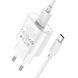 МЗП Hoco C109А 18W/3A (1USB) + cable Type-C white 31334 фото 2