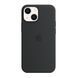 Silicone case iPhone 15 with MagSafe black 33686 фото 1