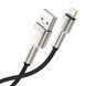 USB Cable Baseus Cafule Metal Lightning 2.4A (2m) black 02889 фото 2