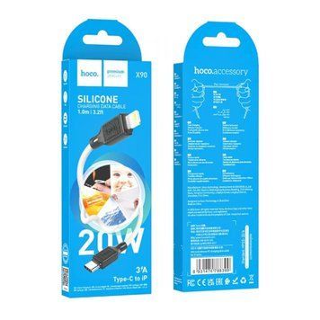 Cable Hoco Type-C to Lightning X90 3A 1m white 00764 фото