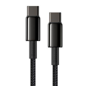 Кабель Baseus Tungsten Gold Type-C to Type-C 100W (2m) black 19507 фото