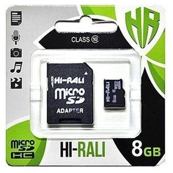 MicroSD 8GB Hi-Rali Class 10 + SD adapter 21744 фото