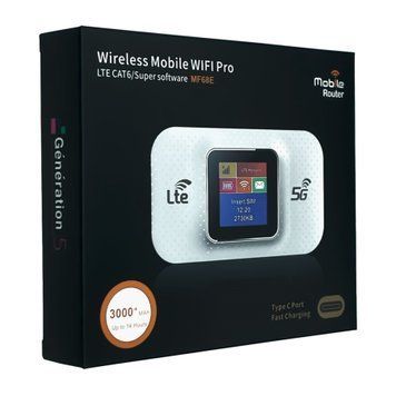 Мобільний Wi-Fi модем MF68E EL LED 4G black 41765 фото