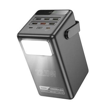 Power bank 100 000 mah Hoco DB03 Endure 22.5W fully compatible PB/Lamp/ Black 00690 фото