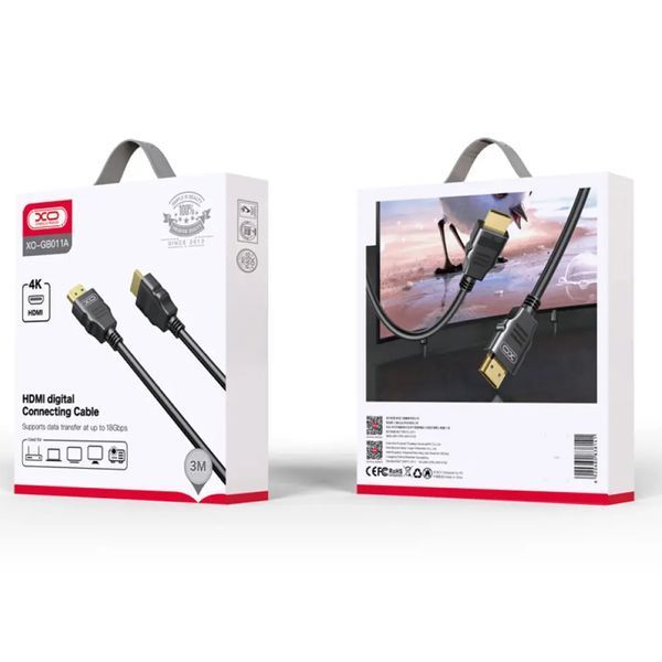 HDMI HDMI XO GB011A 4K HD 3m 32589 фото