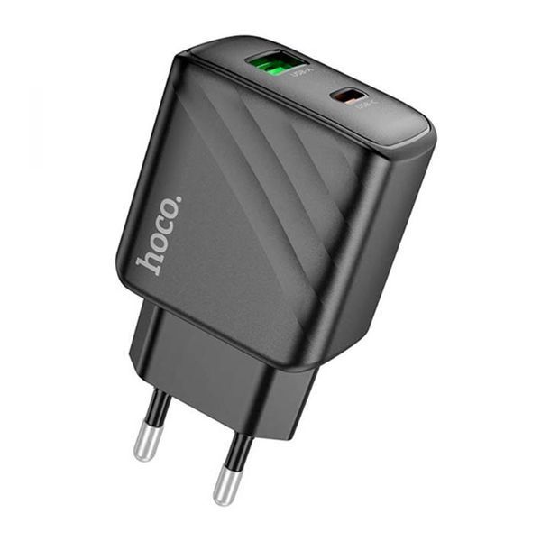 МЗП Hoco CS23A PD 30W/3A (1USB-1USB-C) black 35274 фото