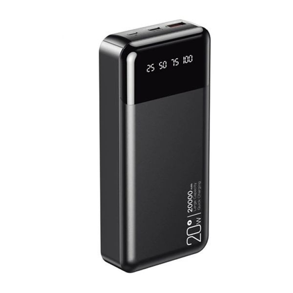 Power bank 20 000 mAh XO PR 192 PD 20W/QC18W 20W LED Display black 00129 фото